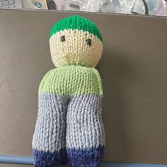 hand knitted toy