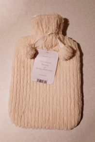 Country Club, Hot Water Bottle With Plush Cover (brand New).