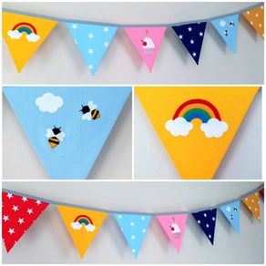 Eco-Friendly Personalised Cotton Bunting Made to Order