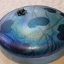John Ditchfield Glasform Iridescent Lily Pad, Silver Frog, Signed with sticker Image 8