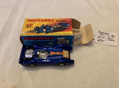Matchbox 61. Blue shark. Mint in box