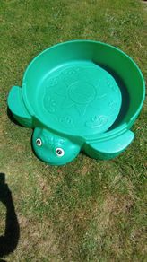Turtle sandpit.