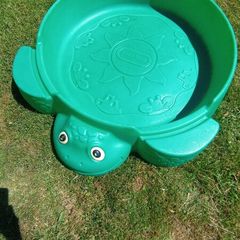 Turtle sandpit.