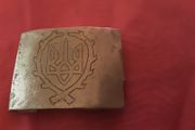 trench art buckle: militaria