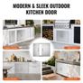 BBQ Access Door, 787x609 mm Double Outdoor Kitchen Door, Stainless Steel Flush Mount Door, Double Wall Vertical Door with Handles and Hooks Image 4