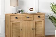 Sideboard with Drawers VIGO 113x40x75 cm Solid Wood Pine