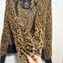 Leopard print jacket with built in scarf Image 2