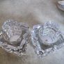 Set Of 2 Crystal Nightlight Or Candle Holder No Stamp. Image 8