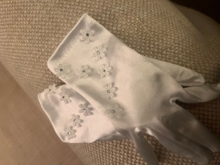 Communion Dress & Accessories and shoes ages 9 poinsettia