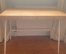 solid wood desk