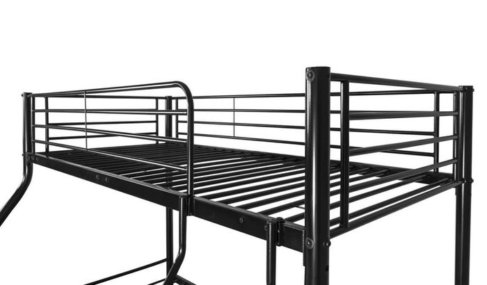 Black Double Metal Bunk Bed Free Delivery