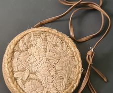 Accessorize Monsoon Straw Round Crossbody Bag | Boho Summer Handbag