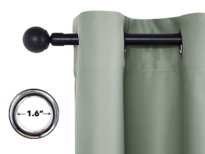 MULTIPLE SIZES/COLOURS AVAILABLE Thermal Blackout Curtains - Room Darkening Eyelet Curtains for living Room Energy Saving Privacy Protection Window Treatment Drapes for Bedroom Kitchen, Sage Green, 2 Panels, 46 x 54 Inch