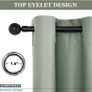 MULTIPLE SIZES/COLOURS AVAILABLE Thermal Blackout Curtains - Room Darkening Eyelet Curtains for living Room Energy Saving Privacy Protection Window Treatment Drapes for Bedroom Kitchen, Sage Green, 2 Panels, 46 x 54 Inch Image 7