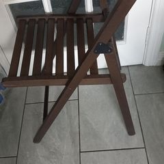 Ikea wooden foldable chairs