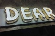 Custom Crystal Gold LED Letters - Any Word, Any Logo, Any Size