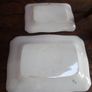 Two Antique Meat Platters Image 5