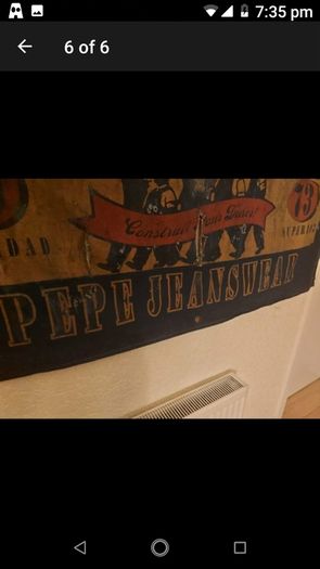 Vintage Pepe Jeans Shop Advertising