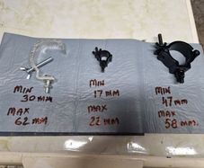 Stge Lighting Clamps 3 sizes