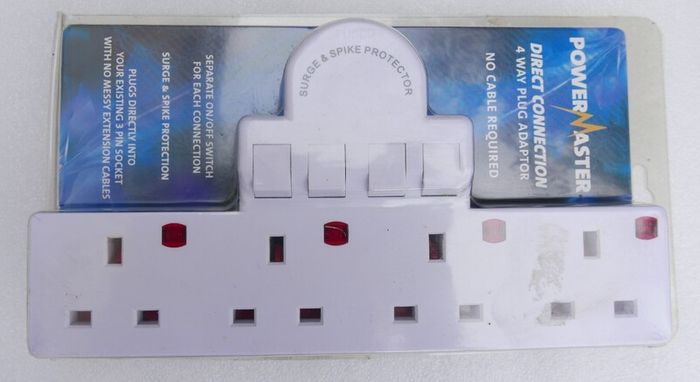 PowerMaster 4 Way Plug Adaptor - No Cable Required