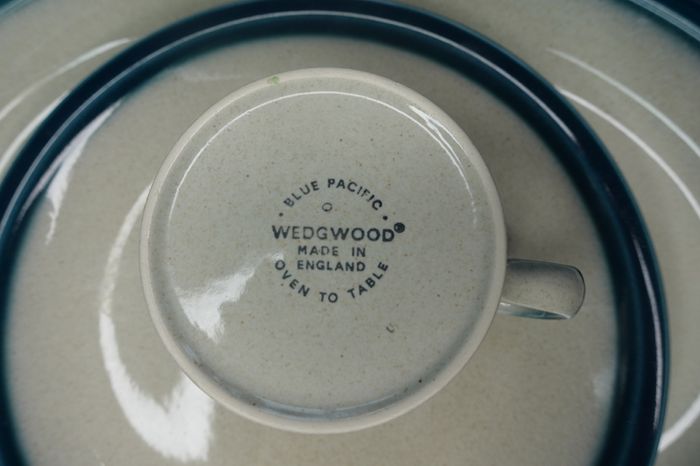 Vintage Wedgwood Blue Pacific Oven to Table Set