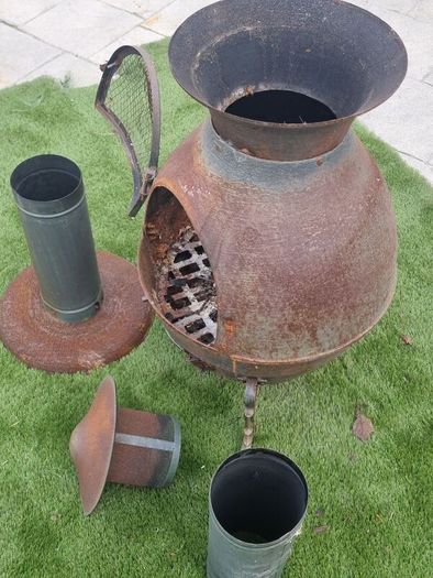 Large Steel Chiminea