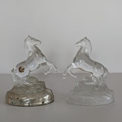 Vintage Crystal Horses x2