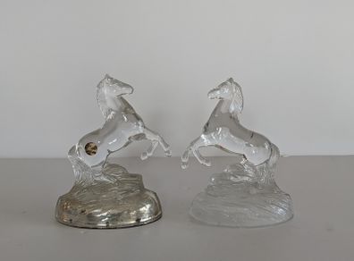 Vintage Crystal Horses x2