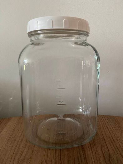 Large Glass Storage Jar - 1