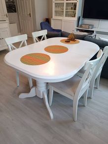 Solid wood heavy dining Table ( extendable )