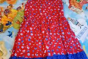 pumpkin patch red and blue dress