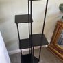 Black 6 Shelf Corner Display Unit 133cm Tall Image 2