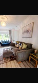 4 seater couch & footstool