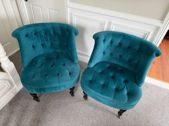 Suede Chair Set