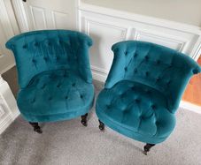 Suede Chair Set