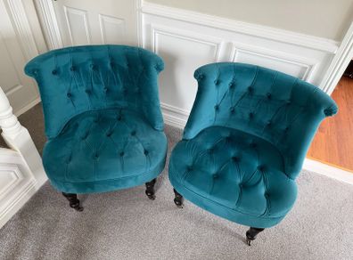 Suede Chair Set