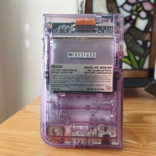 Boxed Atomic Purple Nintendo Game Boy Pocket Gameboy.