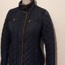 Navy Blue Quilted Jacket Image 4
