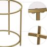 New Modern Round Glass Side Table Living Room- FREE P&P Image 3