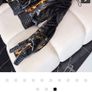Negtiv - Insulated Bomber Jacket  Black 2d , Gold Leopard, 24k Gold Platted Zippers Image 2