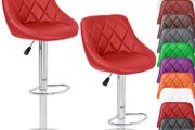 Set Of 2 Bar Stool Height Adjustable - Free Delivery Nationwide