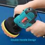 5inch Electric Car Polisher 800W Buffer Polishing Machine Sander Pads Kit, 6 Variable Speed, 12Pcs Accessories Image 7