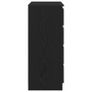Sideboard with Drawers Black Oak 71x35x84 cm Image 5