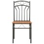 Dining Chairs 6 pcs Brown MDF Image 3