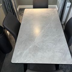 Brand New Kitchen Table & 4 Secondhand Chairs