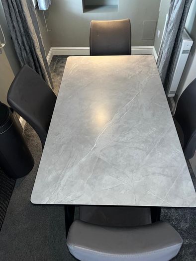 Brand New Kitchen Table & 4 Secondhand Chairs