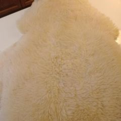 Genuine Natural Sheepskin Rug Throw - Second Hand