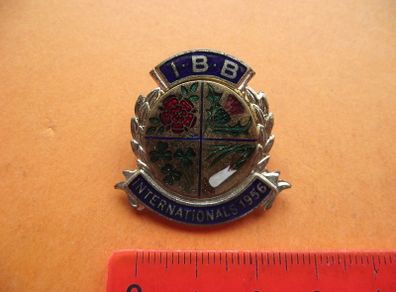 1956 I.B.B. Internationals  enamel pin badge