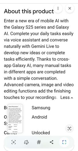 Samsung Galaxy s25 al Phone