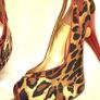GUESS Leopard Print and Red Patent High Heels Sz 5UK Image 5